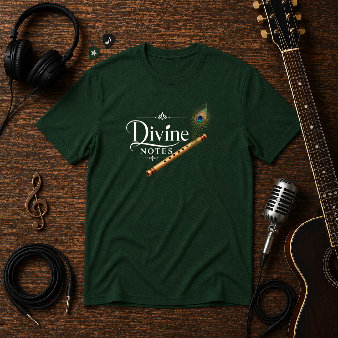Divine Notes Bansuri Unisex Tee – Flute Player T-Shirt