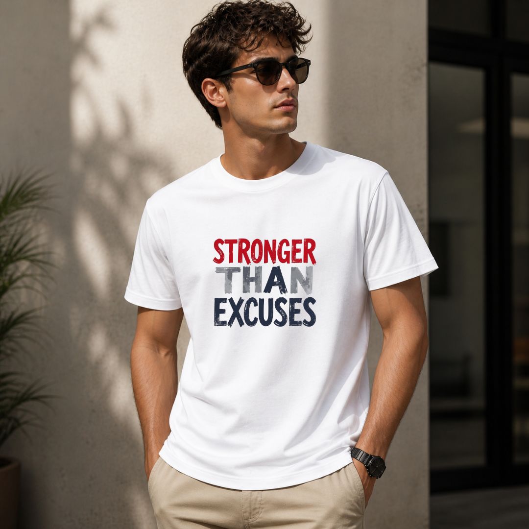 Stronger Than Excuses T-Shirt | Motivational Workout Shirt