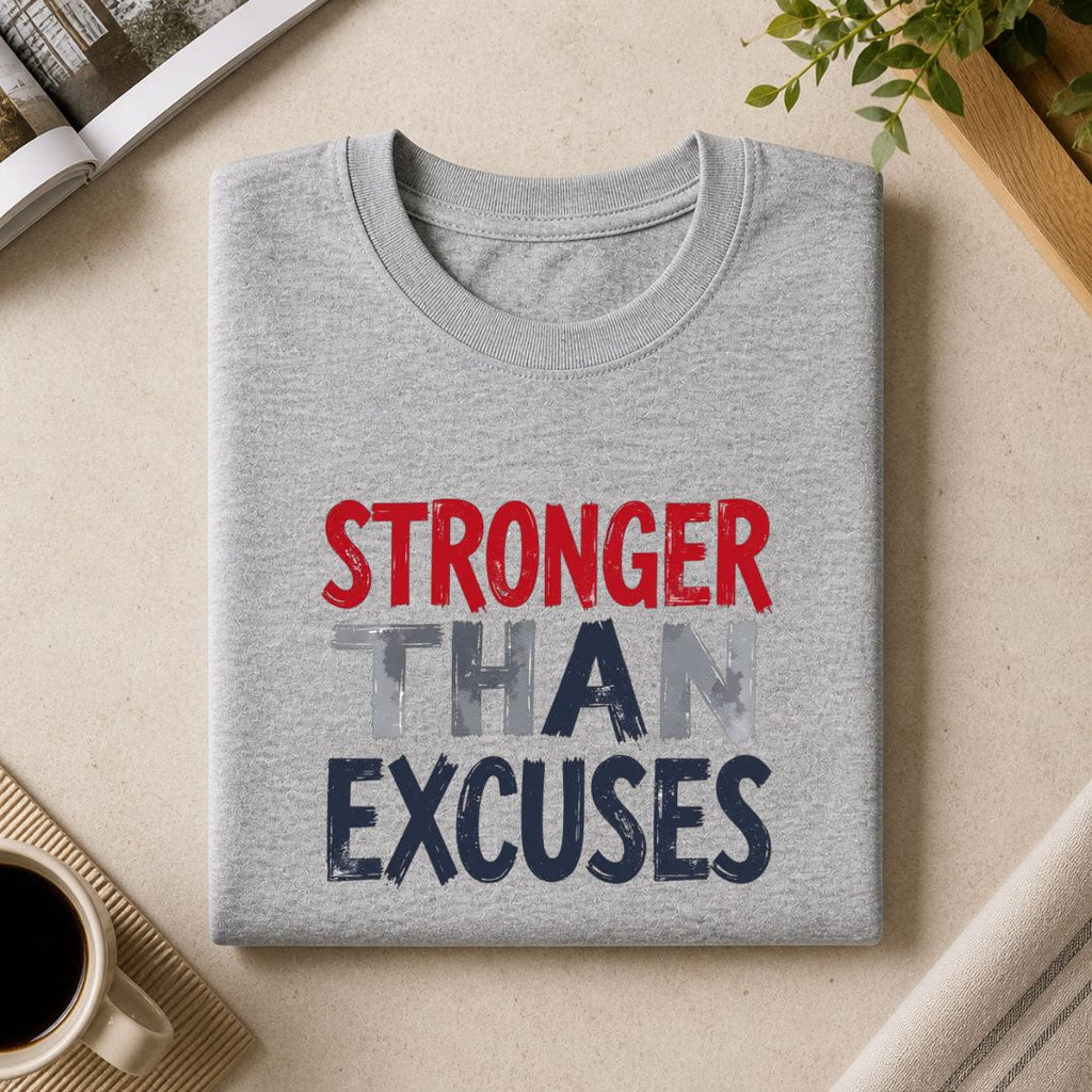 Stronger Than Excuses T-Shirt | Motivational Workout Shirt
