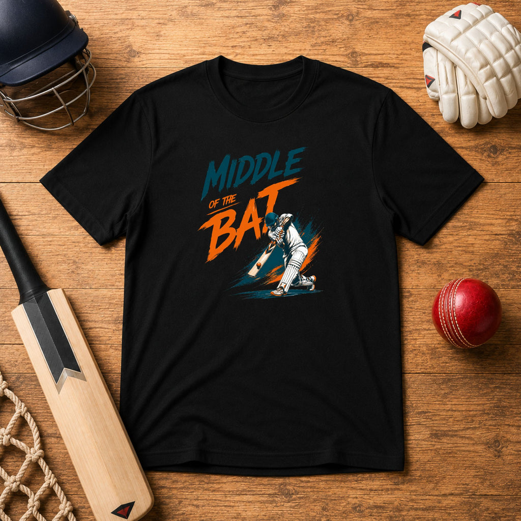 Middle Of The Bat Unisex T-Shirt | Cricket Batting Tee