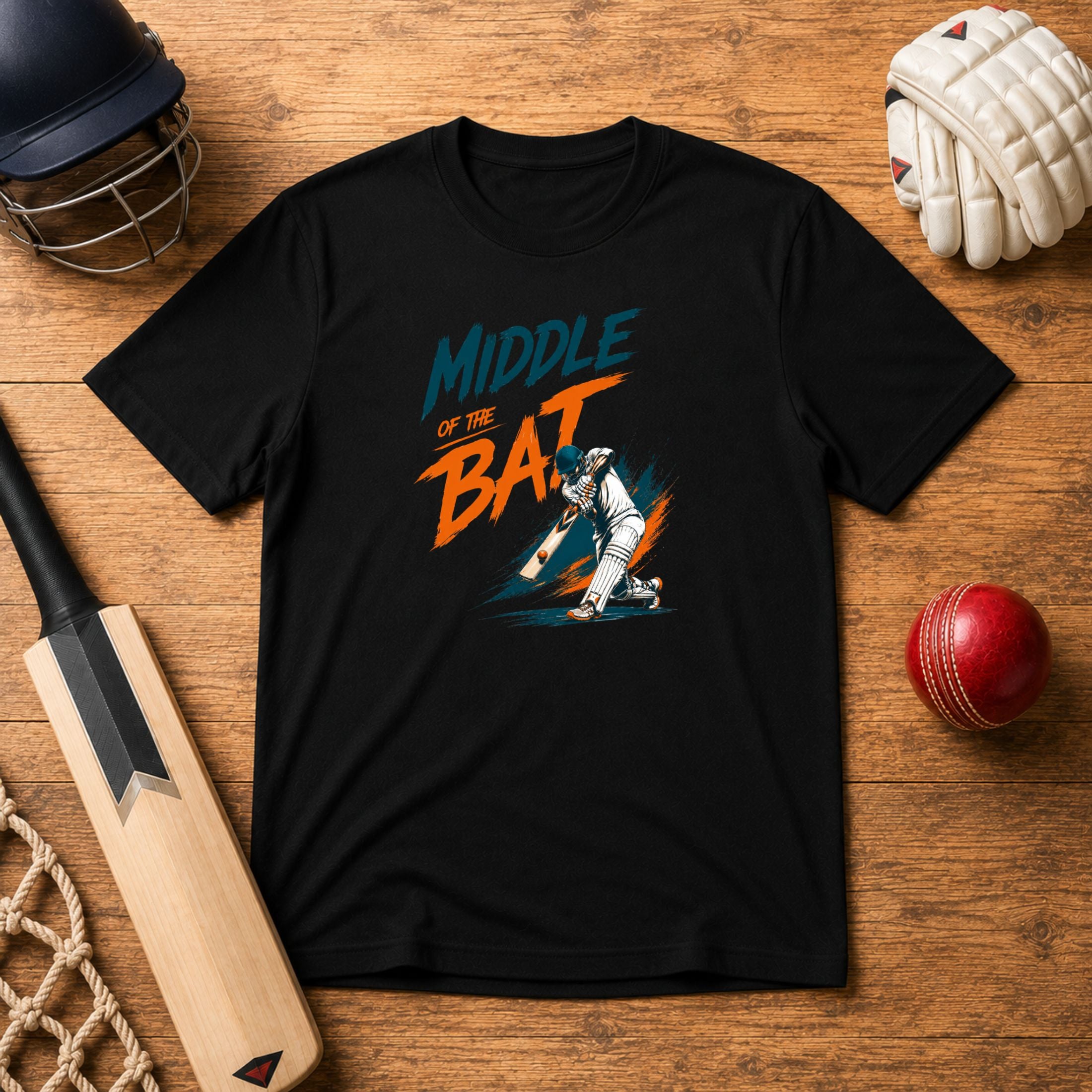 Middle Of The Bat Unisex T-Shirt | Cricket Batting Tee