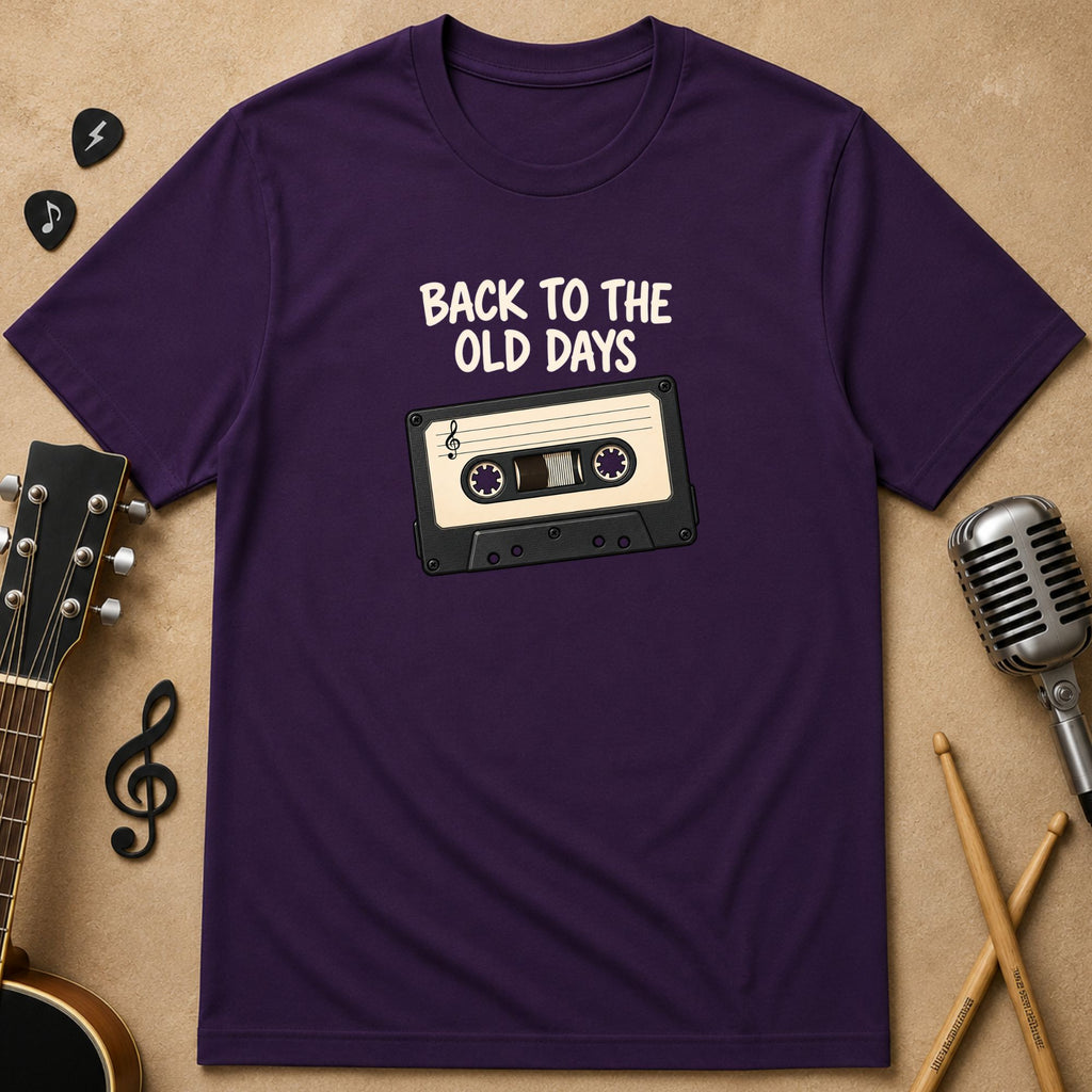Back to the Old Days | Retro Music T-Shirt