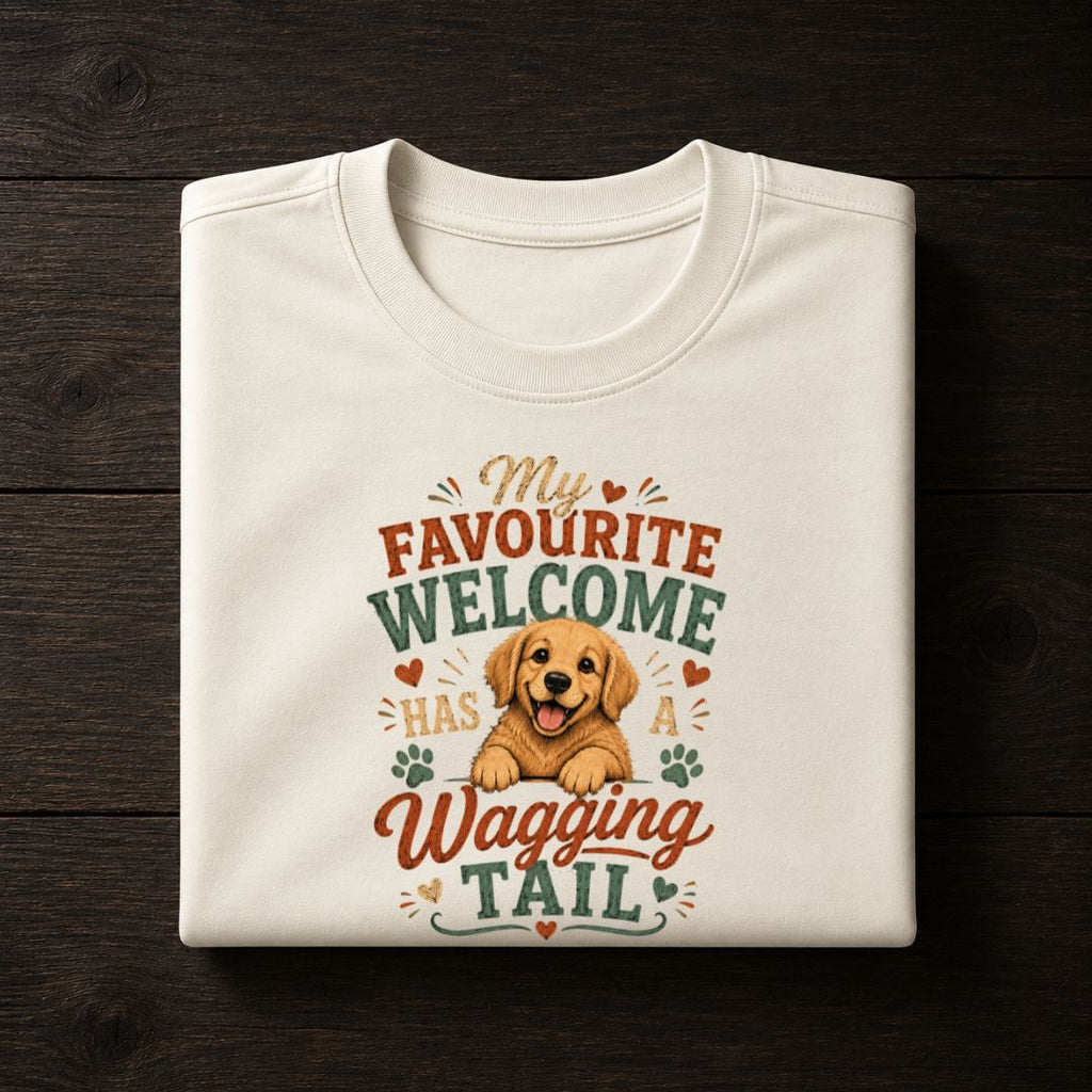 My Favourite Welcome Has A Wagging Tail - Unisex Tee